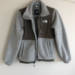 North face zip up coat